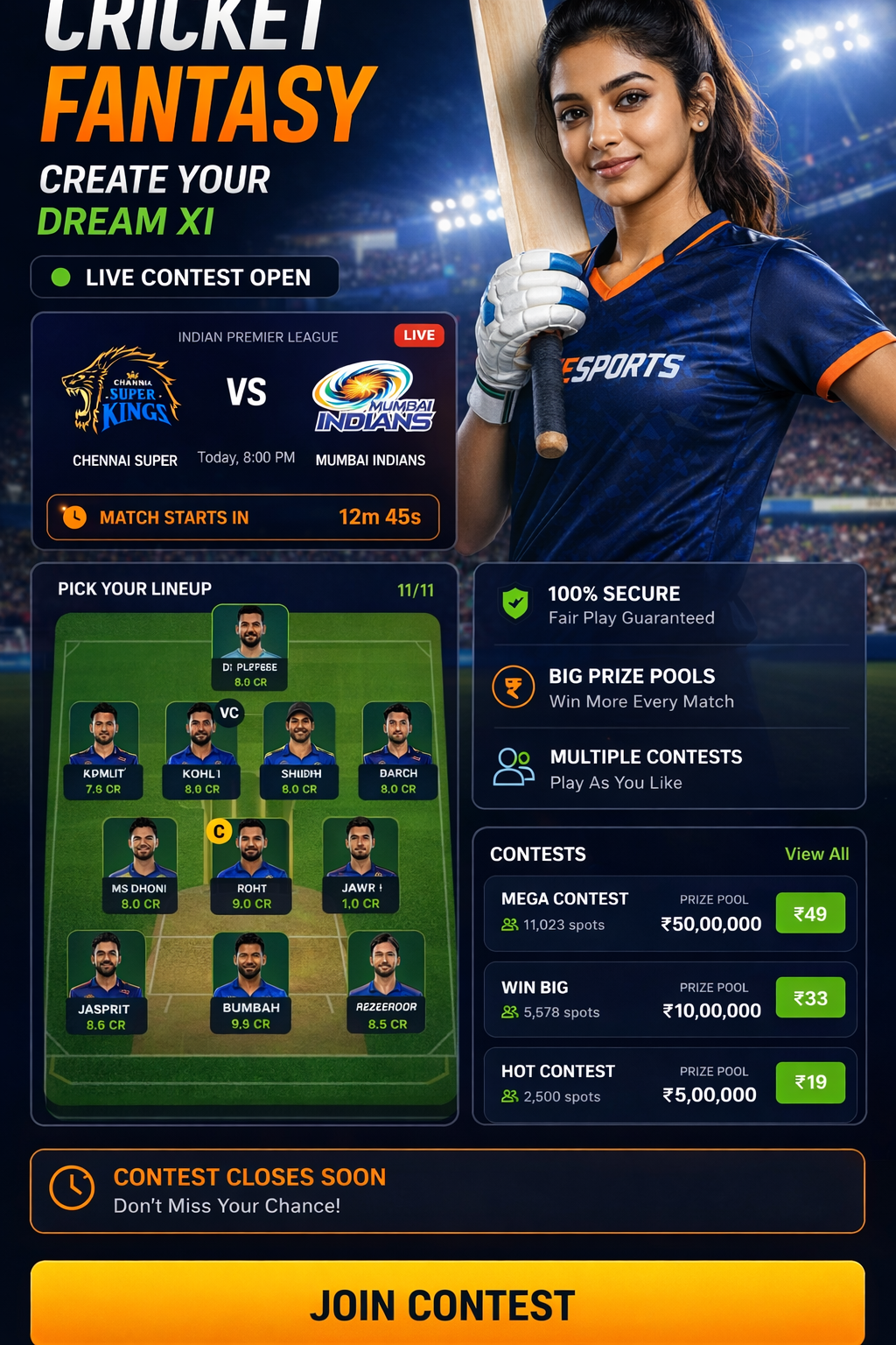 mplgame matchday team picks